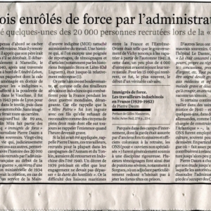 Le Monde Vendredi 3 juillet 2009 pierre-daum-travailleurs-indochinois-presse-monde-1