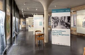 Exposition à Bergerac Travailleurs indochinois Pierre DAUM et Michel LECAT - Vue d'ensemble