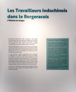 Exposition à Bergerac Travailleurs indochinois Pierre DAUM et Michel LECAT - Texte d'introduction