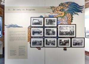 Exposition à Bergerac Travailleurs indochinois Pierre DAUM et Michel LECAT - Le camp de Bergerac