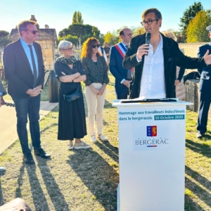 Inauguration de la plaque au cimetière Beauferrier de Bergerac 10 octobre 2025 - Pierre Daum
