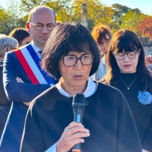 Inauguration de la plaque au cimetière Beauferrier de Bergerac 10 octobre 2025 Myriam LE HUU